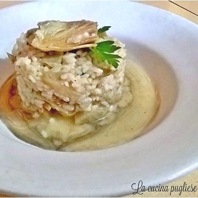 Risotto con alcachofas