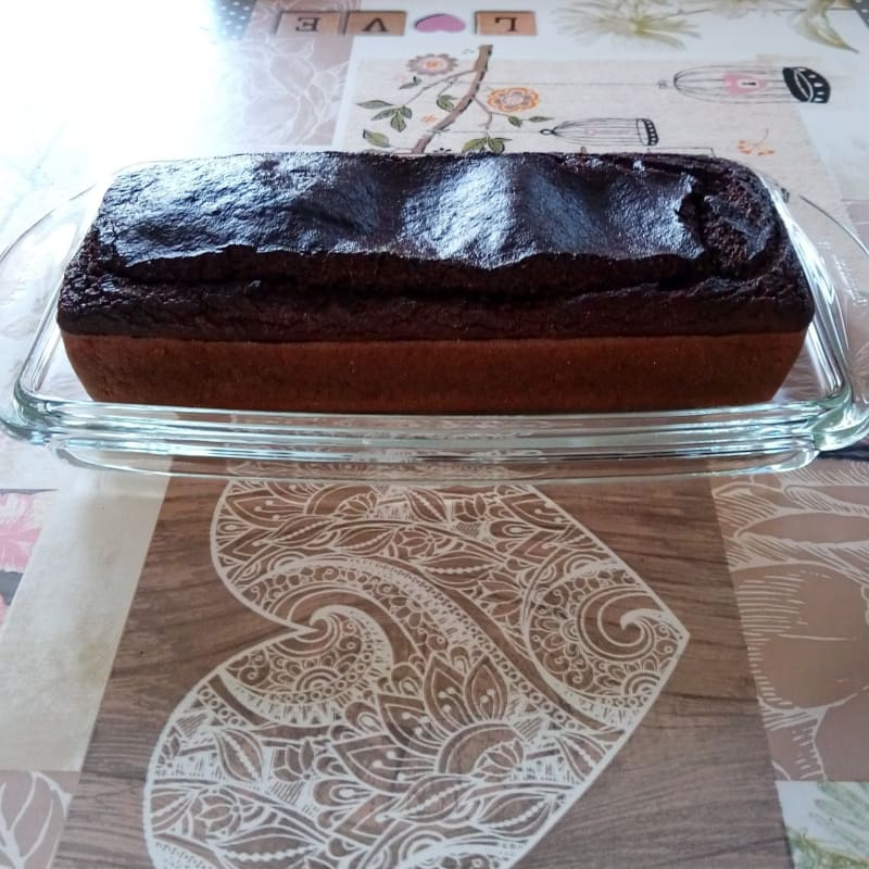 Integral cocoa-flavored plumcake and invisible courgettes (with bimby)