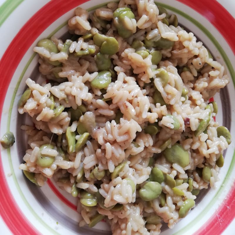 Risotto con frijoles