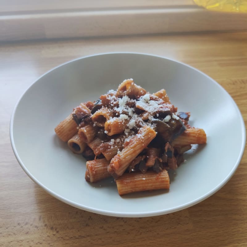 Pasta Aubergine e 'nduja