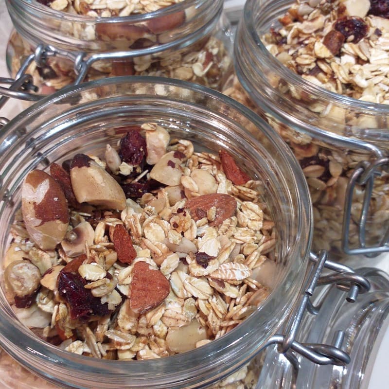 Granola with dried fruit