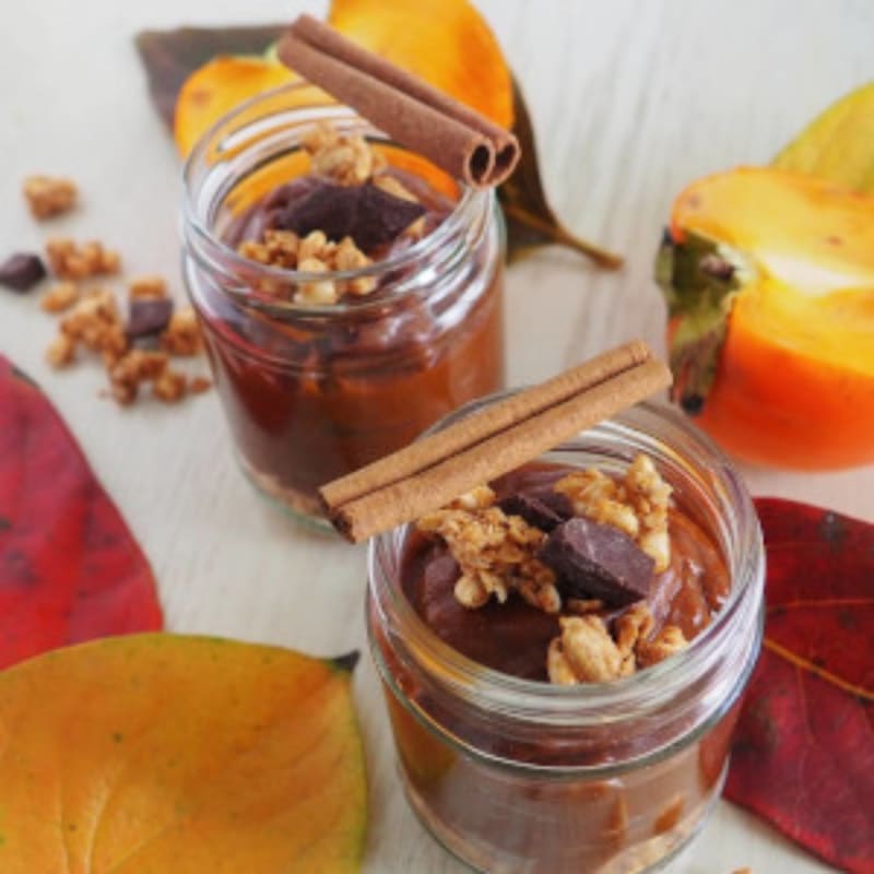 Magical pumpkin and persimmon pudding