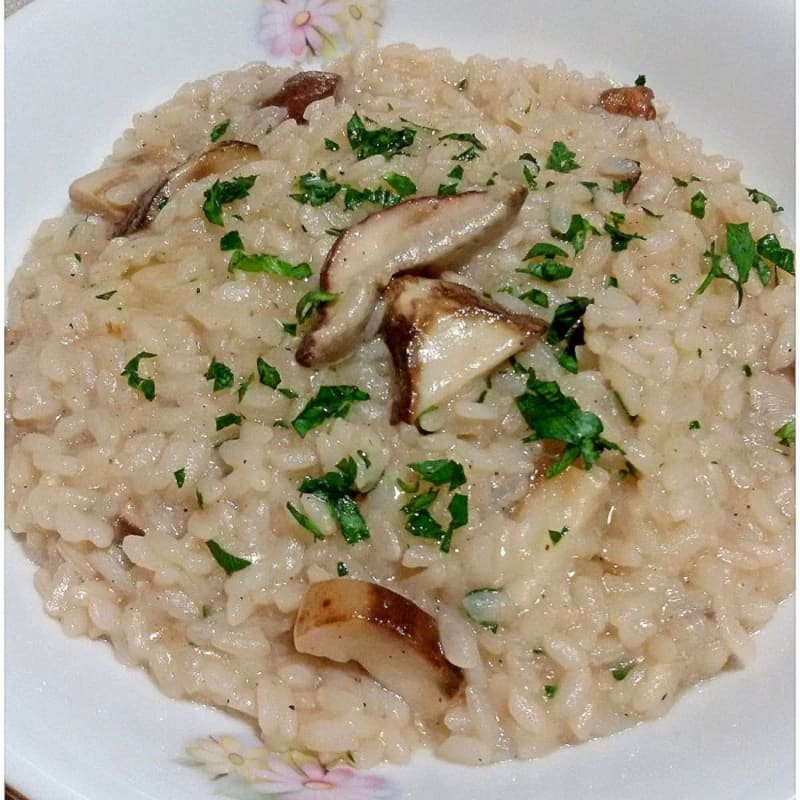 Risotto de hongos porcini