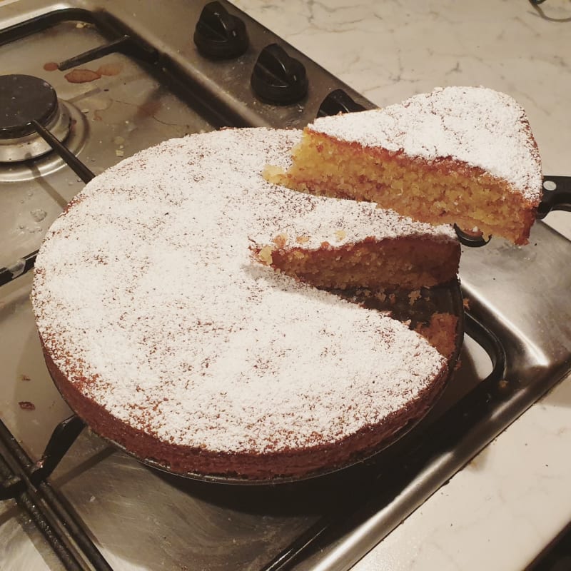 Soft coconut and chocolate cake