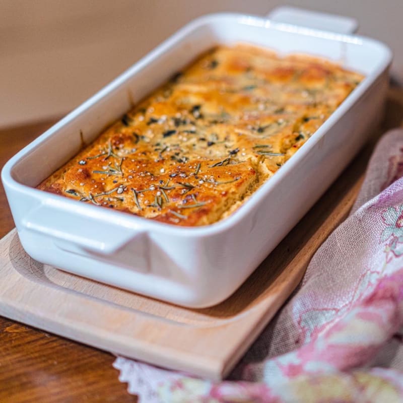 Farinata de garbanzos rellenos de harina