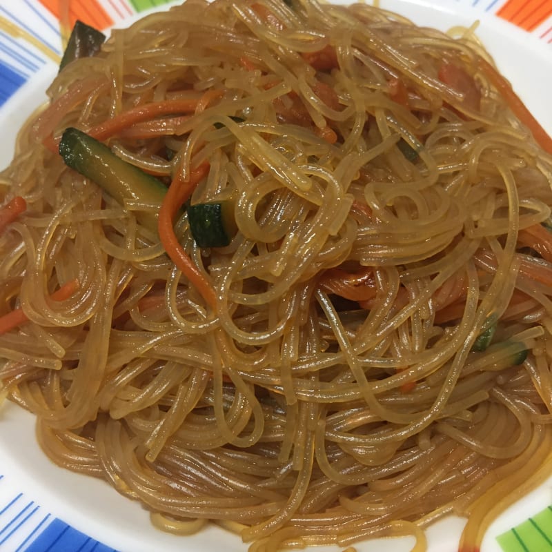 Soy spaghetti with vegetables!