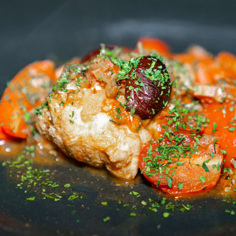 Monkfish with Tomato