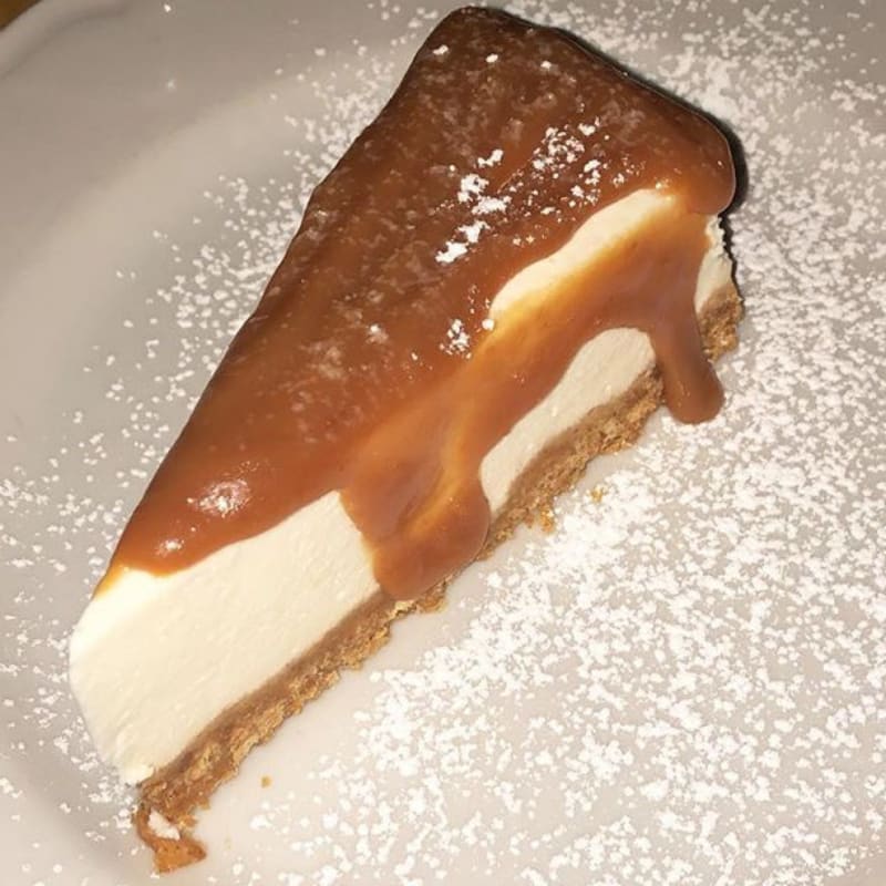 Tarta de queso y caramelo