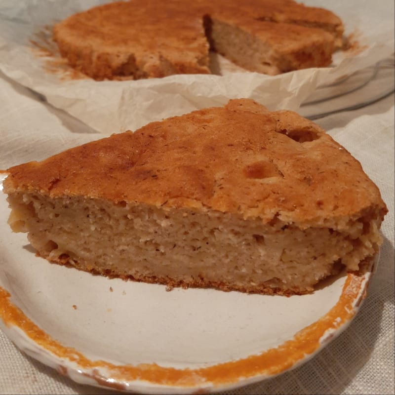 pastel de manzana vegano