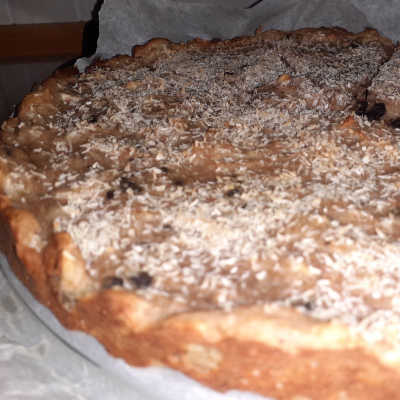 Torta banana cocco e cioccolato