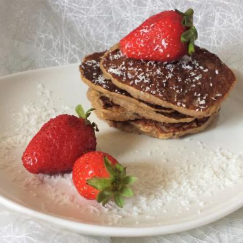 Panqueques con avena y plátano