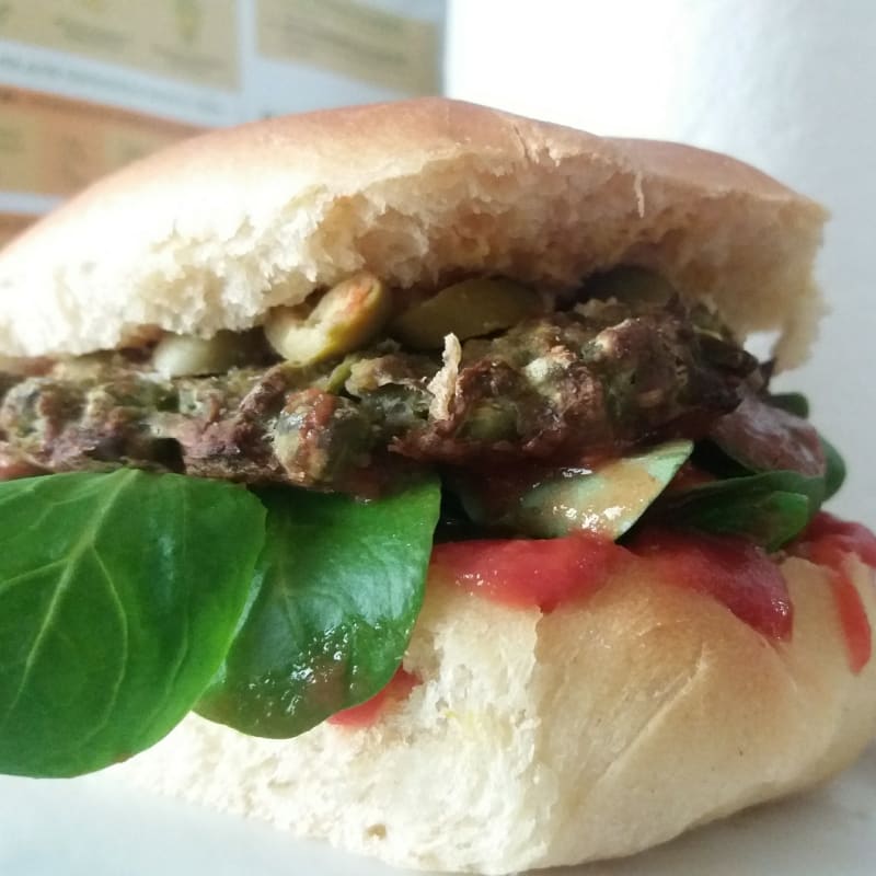 Pea and lentil burger