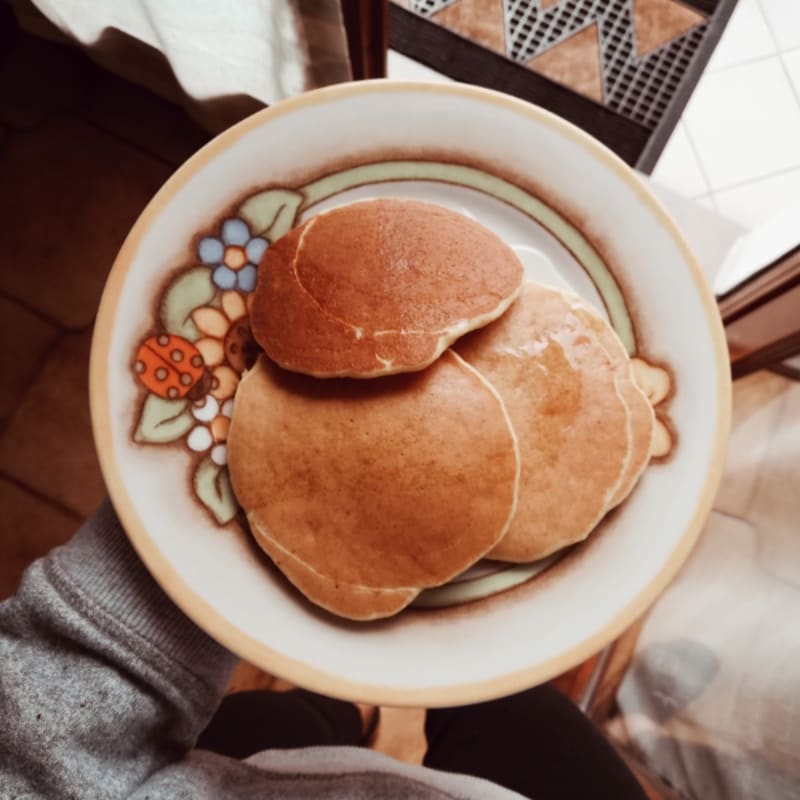 Gluten-free and lactose-free pancakes