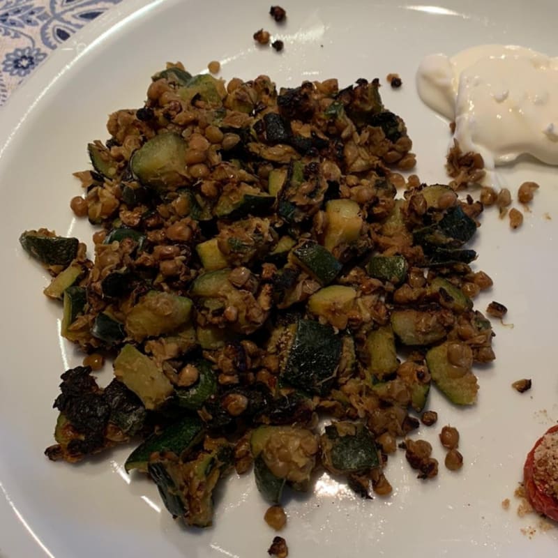 Sauteed lentils