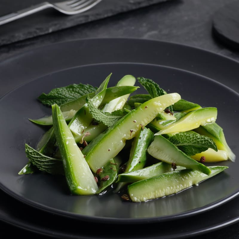 courgettes with mint and sichuan pepper