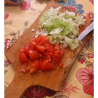 Foto preparazione Venus rice salad Foto preparazione Venus rice salad