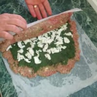 Foto preparazione Stuffed Roasted meat and spinach Foto preparazione Stuffed Roasted meat and spinach