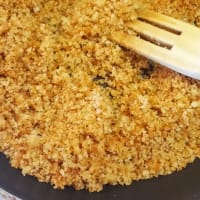 Foto preparazione Pasta with onions and breadcrumbs Foto preparazione Pasta with onions and breadcrumbs