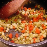 Foto preparazione homemade vegetable soup Foto preparazione homemade vegetable soup