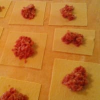 Foto preparazione fresh pasta handkerchiefs Foto preparazione fresh pasta handkerchiefs