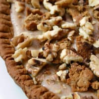 Foto preparazione Tart vegan raw food spelled with jam Foto preparazione Tart vegan raw food spelled with jam