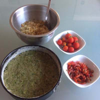 Foto preparazione Cake quinoa and vegetables Foto preparazione Cake quinoa and vegetables