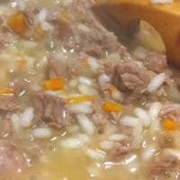 Foto preparazione Risotto with roasted the day before Foto preparazione Risotto with roasted the day before