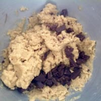 Foto preparazione Biscotti con farina di avena e scaglie di cioccolato Foto preparazione Biscotti con farina di avena e scaglie di cioccolato