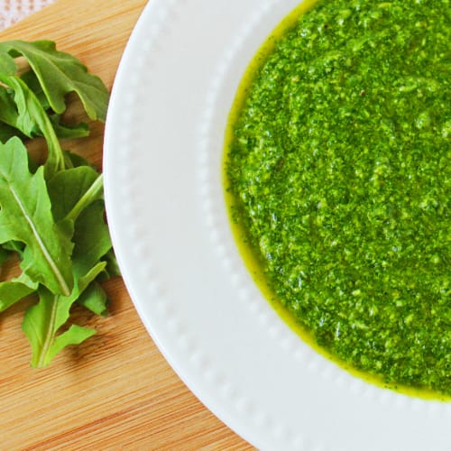 Foto ricetta passaggio Arugula Pesto Foto ricetta passaggio Arugula Pesto