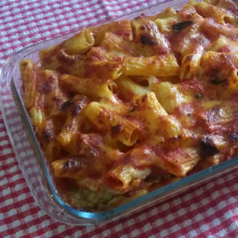 Foto Ricetta Pasta with vegetarian baked Foto Ricetta Pasta with vegetarian baked