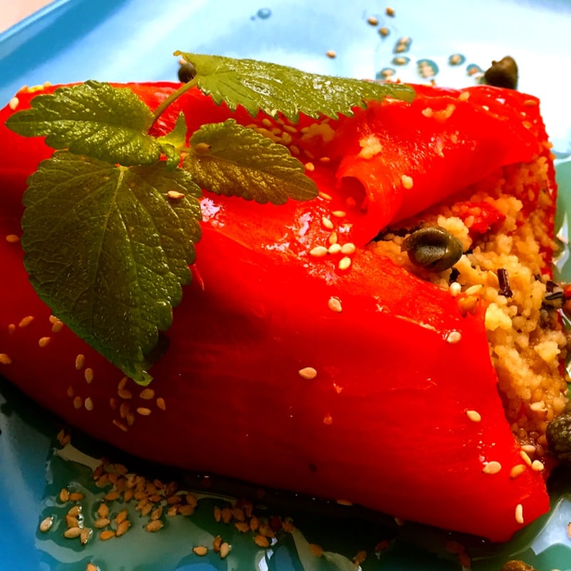 Foto Ricetta Couscous Stuffed Pepper Foto Ricetta Couscous Stuffed Pepper