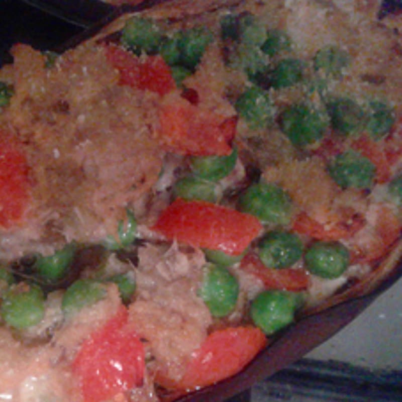 Foto Ricetta Barchette of eggplant stuffed with tuna Foto Ricetta Barchette of eggplant stuffed with tuna