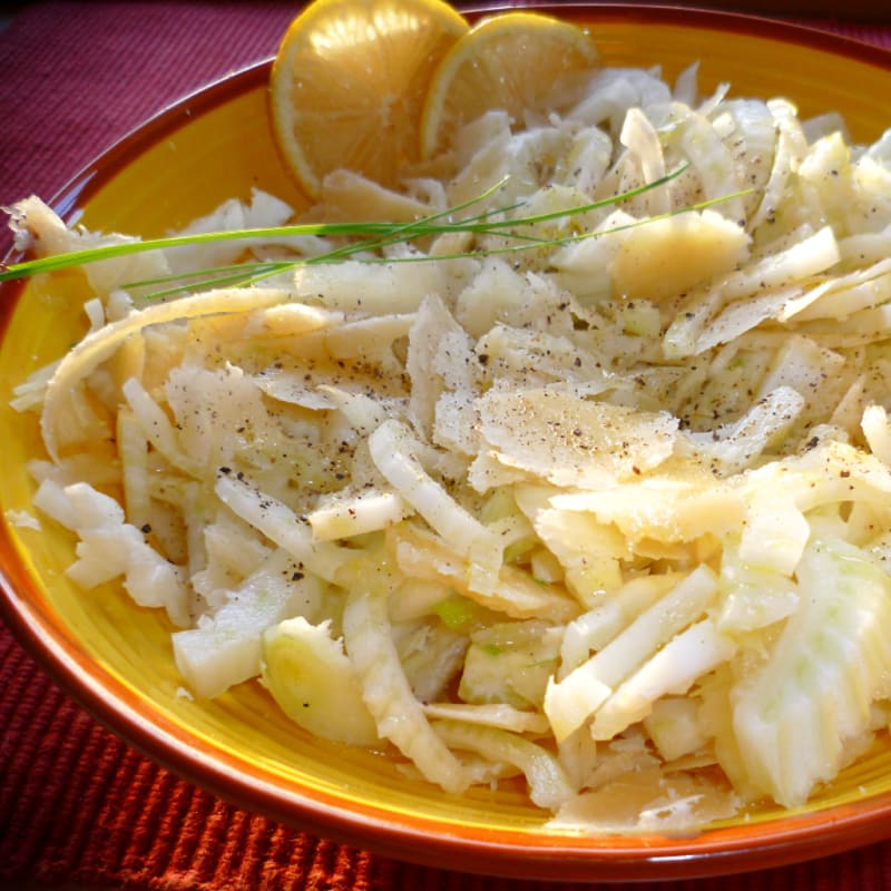Foto Ricetta Summer Fennel salad with lemon scent Foto Ricetta Summer Fennel salad with lemon scent
