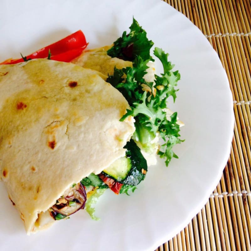Foto Ricetta Piadina veggie rainbow Foto Ricetta Piadina veggie rainbow