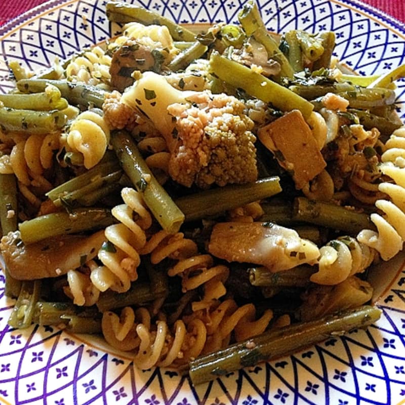 Foto Ricetta Integral Fusilli with three vegetables Foto Ricetta Integral Fusilli with three vegetables