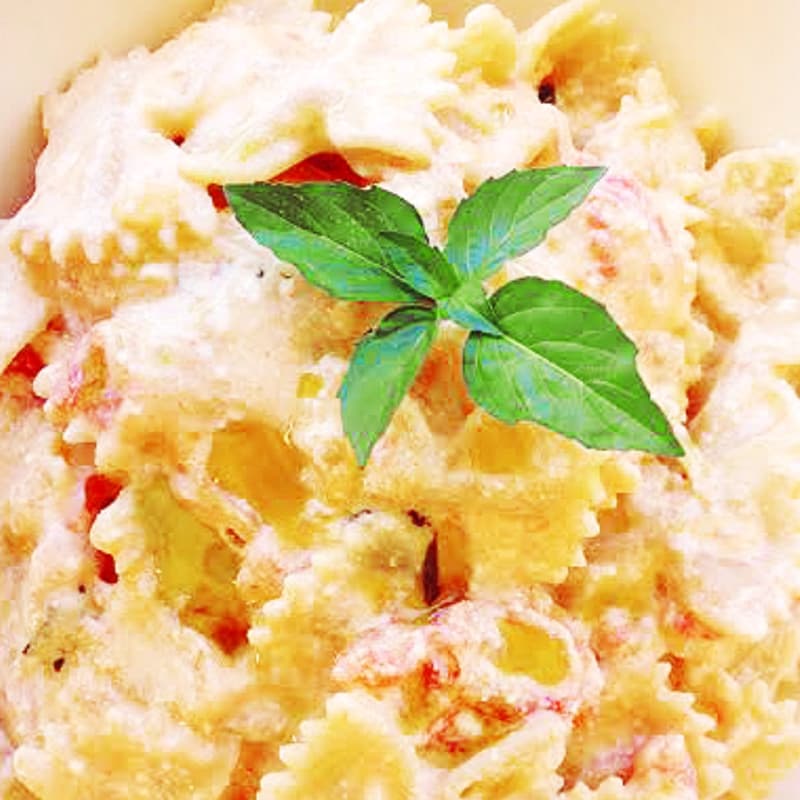 Foto Ricetta Pasta with ricotta and tomatoes Foto Ricetta Pasta with ricotta and tomatoes