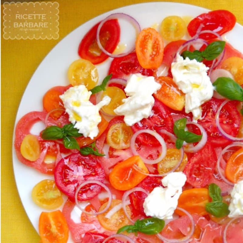 Foto Ricetta Carpaccio di pomodori Foto Ricetta Carpaccio di pomodori
