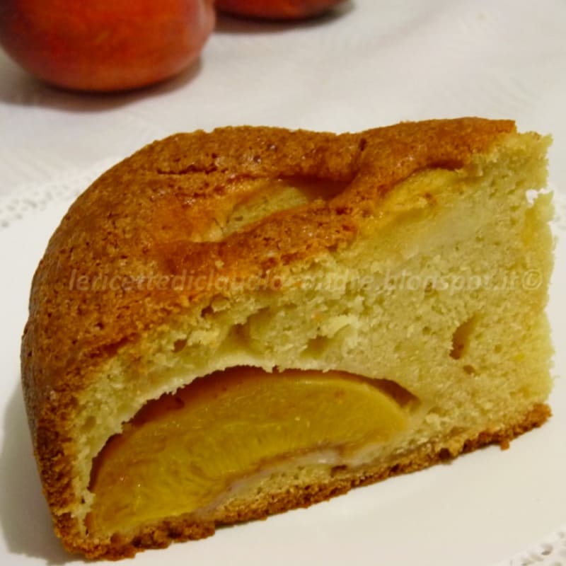 Foto Ricetta light cake with peaches Foto Ricetta light cake with peaches