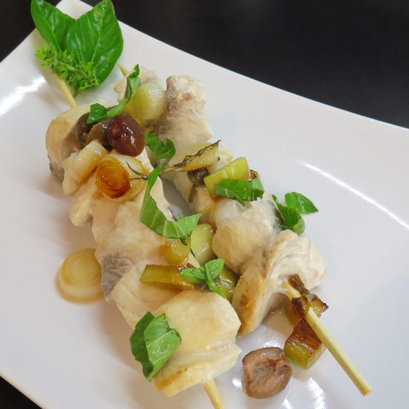 Foto Ricetta Skewered Swordfish Foto Ricetta Skewered Swordfish
