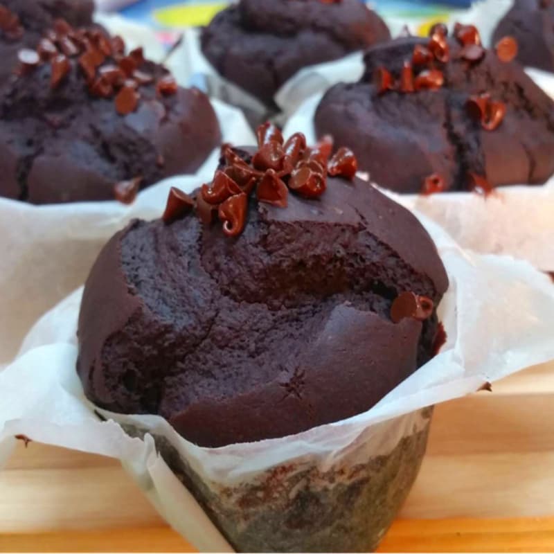 Foto Ricetta Chocolate Chip Muffin veg Foto Ricetta Chocolate Chip Muffin veg
