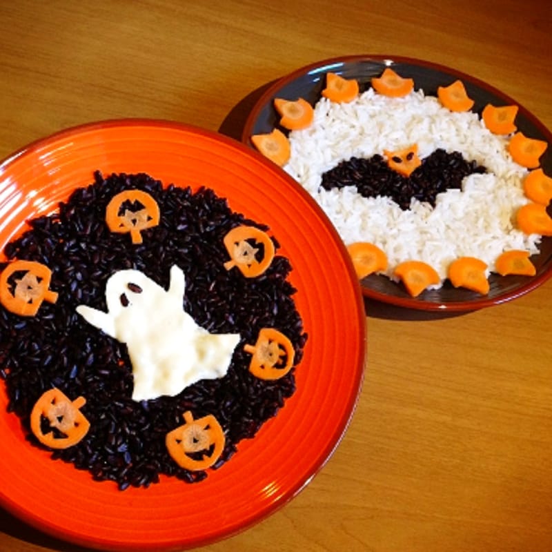 Foto Ricetta Risotto spooky halloween Foto Ricetta Risotto spooky halloween