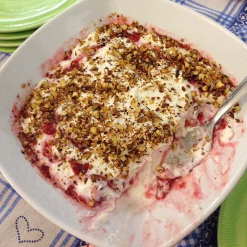 Foto Ricetta Snow and strawberries Foto Ricetta Snow and strawberries