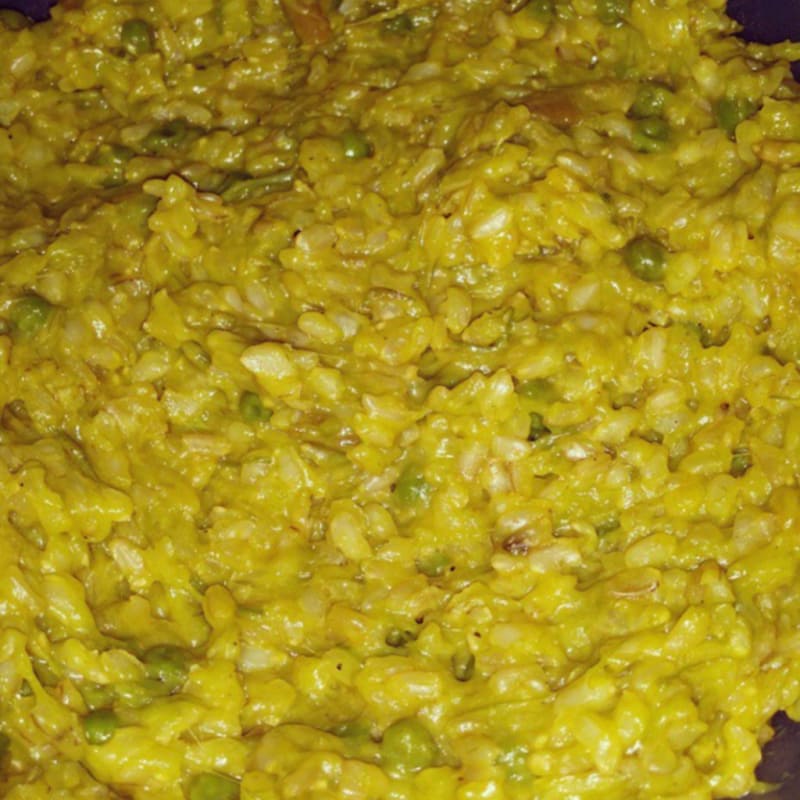 Foto Ricetta Saffron risotto, asparagus and peas Foto Ricetta Saffron risotto, asparagus and peas