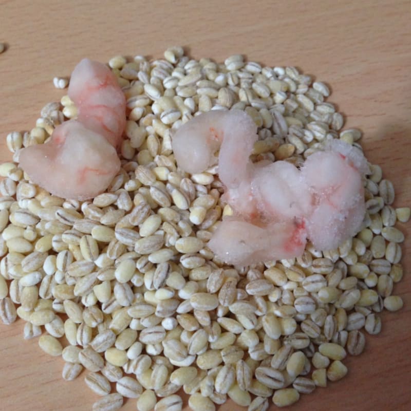 Foto Ricetta Barley and shrimp salad Foto Ricetta Barley and shrimp salad