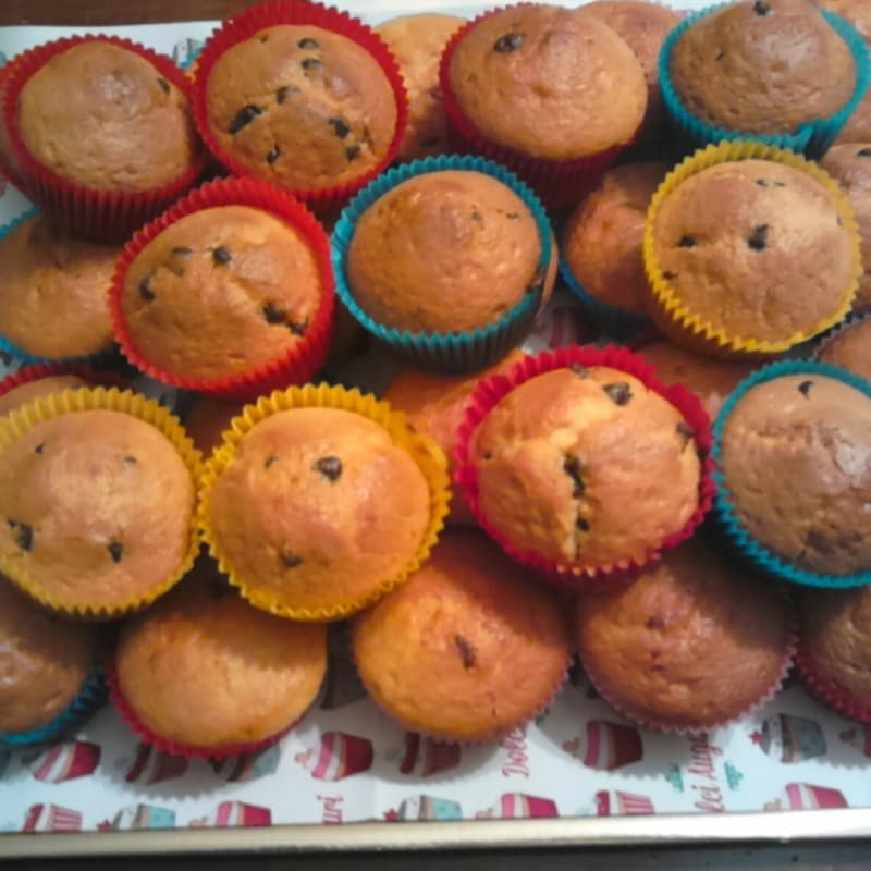 Foto Ricetta Muffin with chocolate drops Foto Ricetta Muffin with chocolate drops