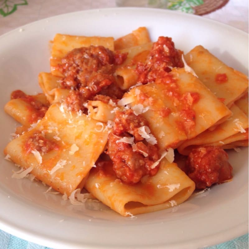 Foto Ricetta Paccheri with pink sauce Foto Ricetta Paccheri with pink sauce