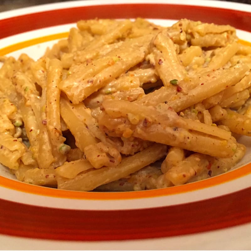 Foto Ricetta Homemade pasta with pistachio pesto Foto Ricetta Homemade pasta with pistachio pesto