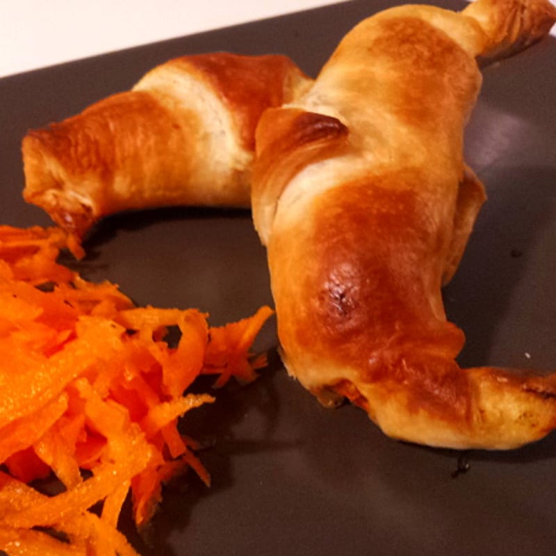 Foto Ricetta savory croissants with vegetables Foto Ricetta savory croissants with vegetables