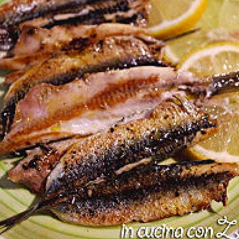 Foto Ricetta Anchovies to the plate Foto Ricetta Anchovies to the plate