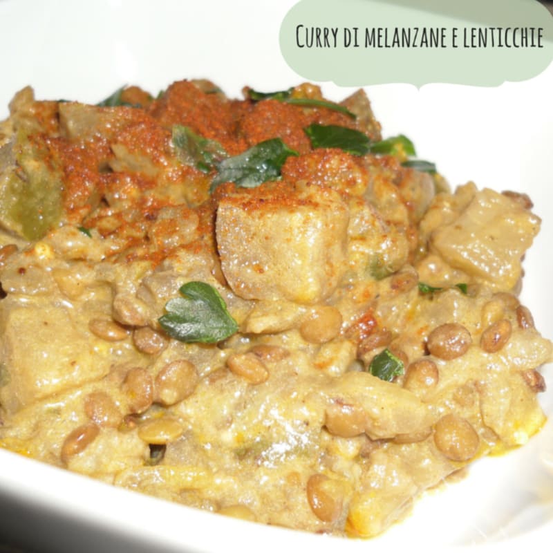 Foto Ricetta Curry eggplant and lentils Foto Ricetta Curry eggplant and lentils